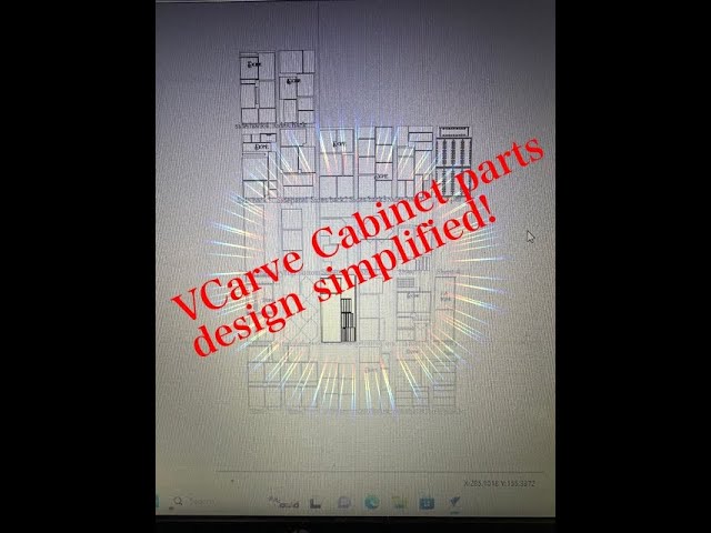 Vectric-Vcarve Pro, simplified cabinet design tutorial