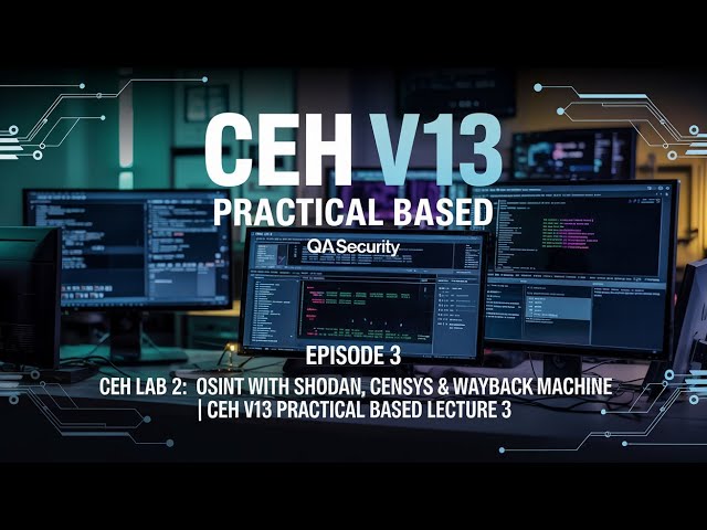 Master Cybersecurity Information Gathering Using Shodan, Censys, Internet Archive|CEH V13 Urdu/Hindi