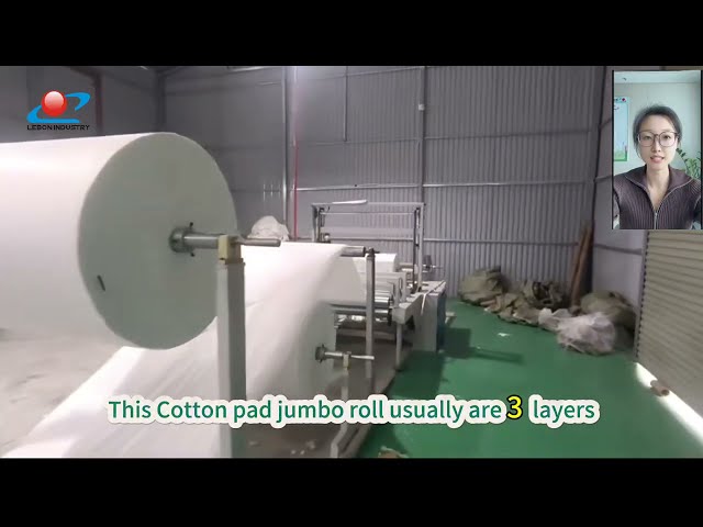 Nonwoven Makeup Remover Cotton Roll Production Line | Full Manufacturing Process