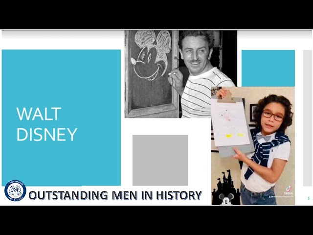 A TRIBUTE TO OUTSTANDING MEN- Walt Disney