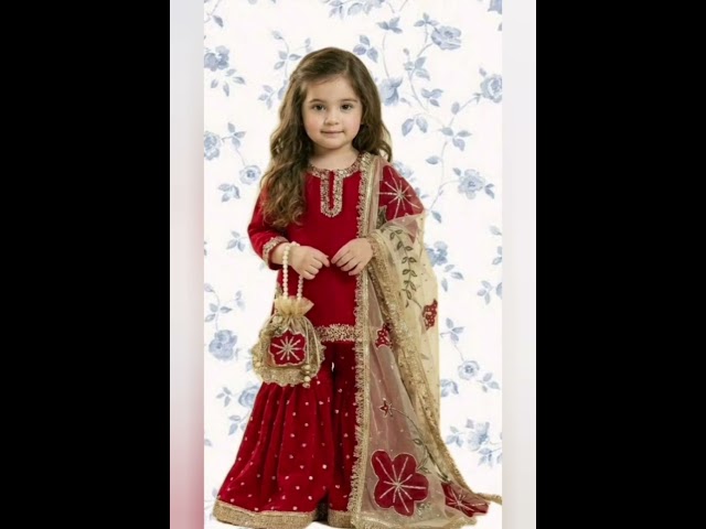 Stunning Kids Party Wear Dresses: Sharara, Lehenga, Shalwar Kameez & More! 👗✨