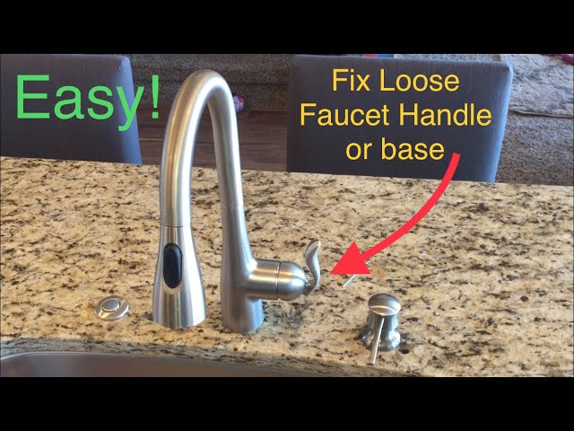 Tighten Loose Faucet Handle and base: Moen Faucet, Kitchen, bathroom 3/32” 