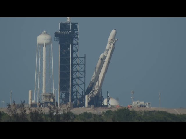 Time-lapse: Falcon Heavy Rolls out to pad 39A for the Viasat-3 F3 mission