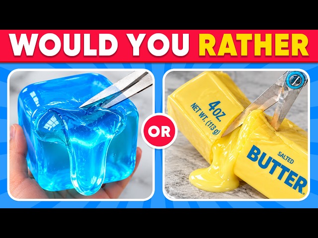 Would You Rather...? REAL vs SQUISHY ✨ Cutting Open VIRAL Giant Squishies ✂️😱 | Daily Quiz