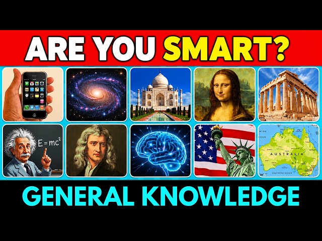 General Knowledge Quiz 😱 | 50 Questions Only Smart People Know 🧠| General Knowledge Trivia Quiz📚🤓