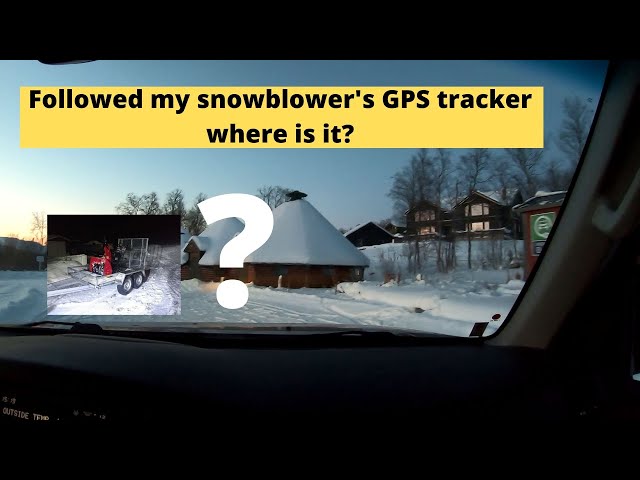 Stolen Honda snowblower with GPS tracking lets go get it!