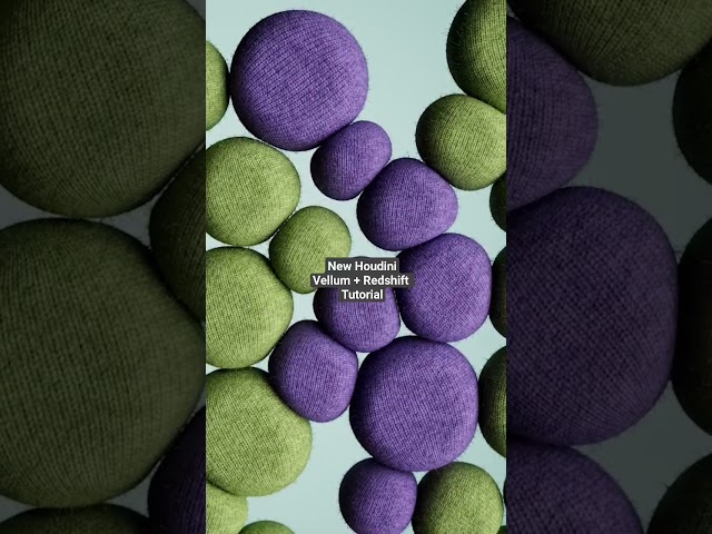 Houdini Vellum + Redshift Tutorial #houdini #redshift #vellum #houdinivellum