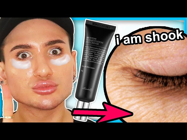 I tried the BENTON FERMENTATION Eye Cream for ONE WEEK!! || FULL REVIEW (best anti-aging eye cream?)