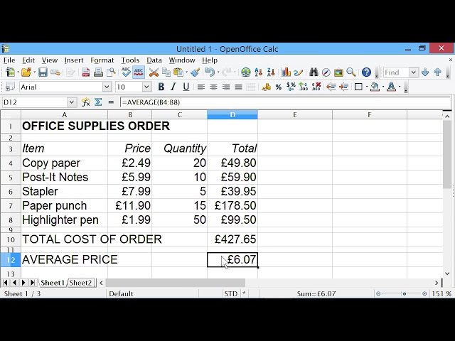 Spreadsheets #1: Introduction