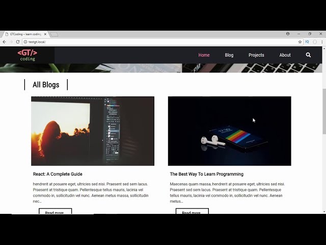 Complete Responsive Website using HTML CSS JS & PHP