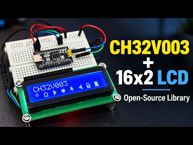 16X2 LCD interfacing with CH32V003 with I2C