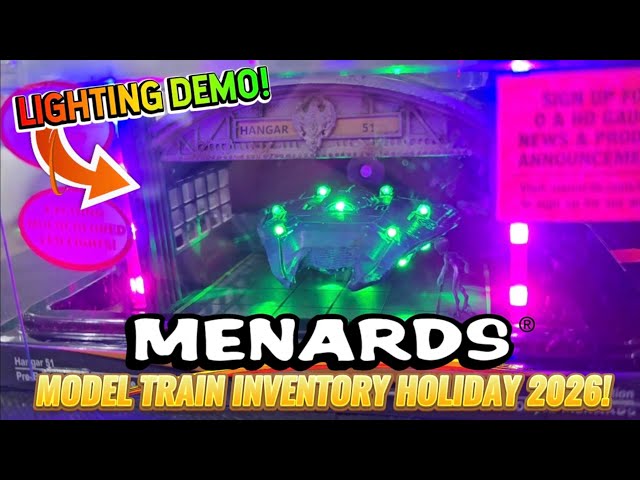 Menards HO & O Gauge NEW Model Train Inventory for Holiday 2026! | CLOSE-UP LIGHTING DEMO