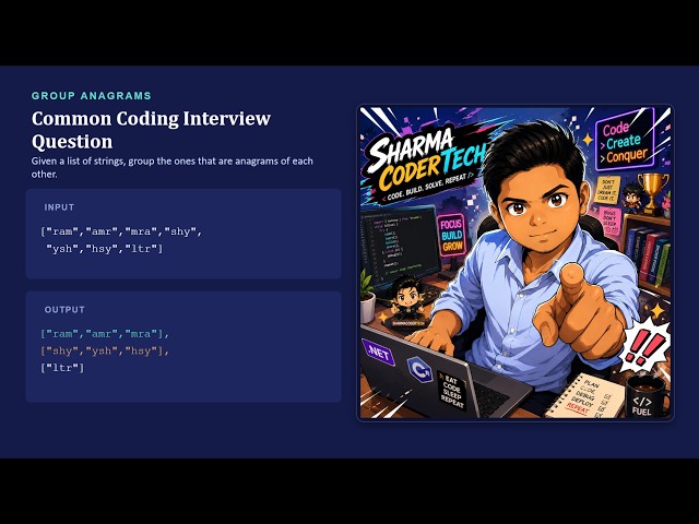 Group Anagrams in C# | Logic + Code Explained (LeetCode Problem)