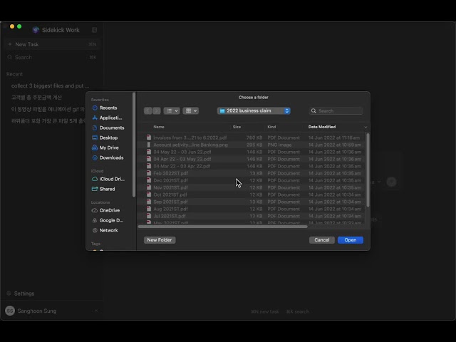 Sidekick Work GUI Demo 1