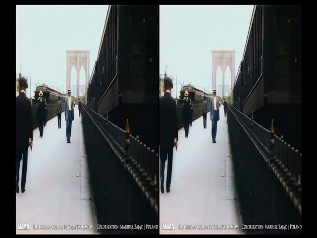 A TRIP THROUGH NEW YORK CITY IN 1911 3D VR  NEW COLOR VERSION 2024  SOURCE MoMA FILM  60fps 55 0
