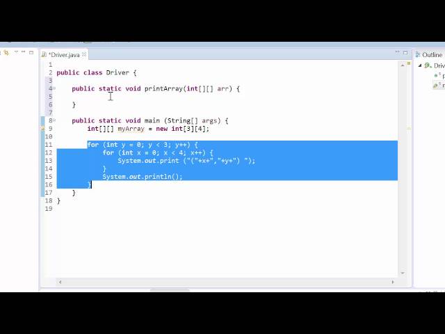 Tutorial 14 - 2D Arrays in Java