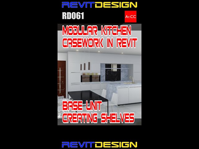 Revit Casework Creating Shelves #Shorts