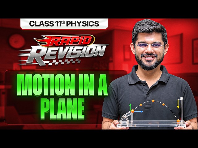 Motion in a Plane  in 40 Mins. | Class 11th Physics Chapter-3 RAPID REVISION | CBSE 2026-27