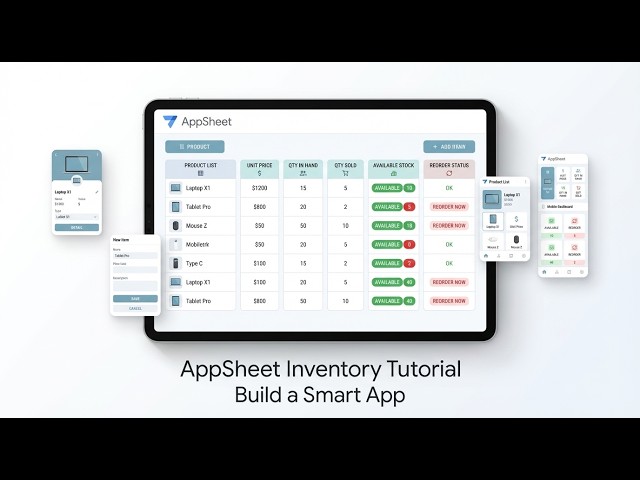 Build Your First Inventory App in AppSheet Today