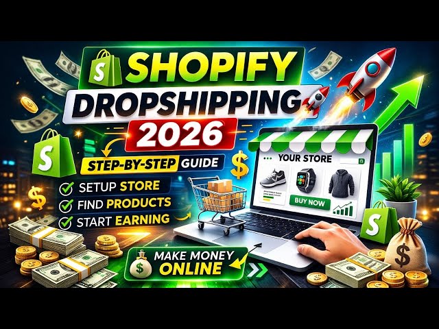 From Zero to First Sale | Shopify Dropshipping in 2026 | Step-by-Step for Beginners!