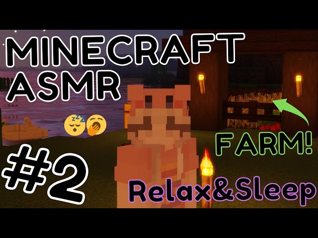 Cozy Minecraft Gameplay ASMR #2😴🥱Building a base & wheat farm #minecraftasmr #minecraft #asmr #cozy