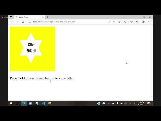 DAY 76 JS Events