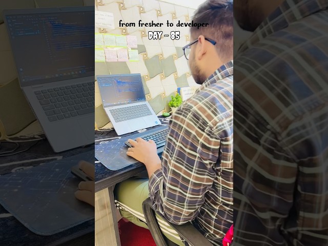 Day-85 from fresher to developer #webdevelopment #coding #project  #database #job #freshers #explore