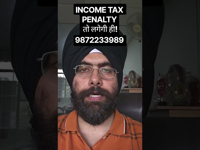 INCOME TAX PENALTY IF ITR FILED AFTER NOTICE #incometax