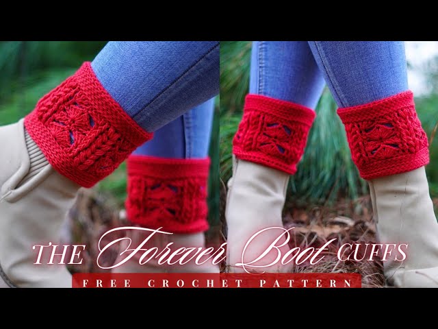 Crochet Boot Cuffs for Winter | An in-depth tutorial for beginners 