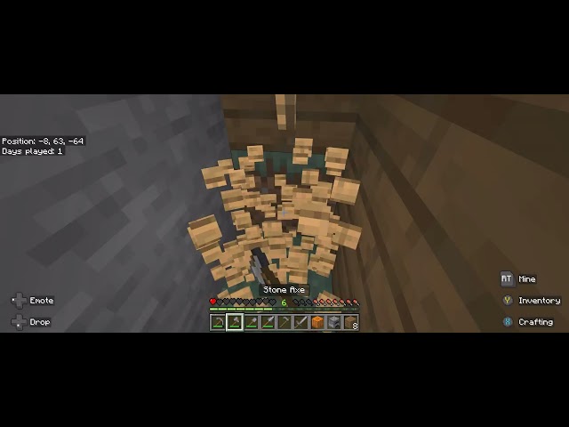 Trying to tame a wolf In Minecraft (Part 1)