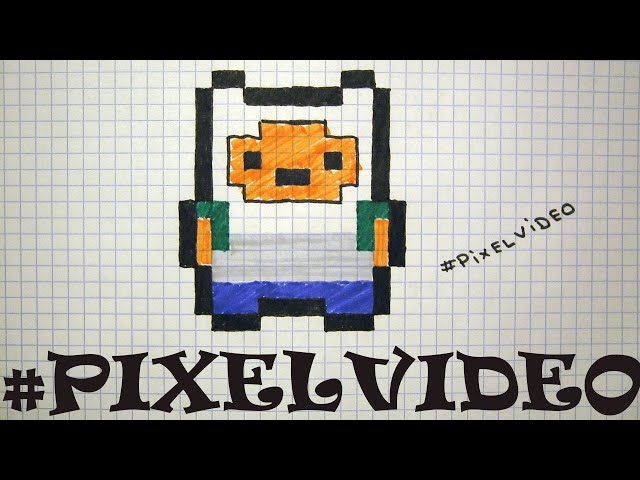 How to draw a finn - Pixel art #pixelvideo