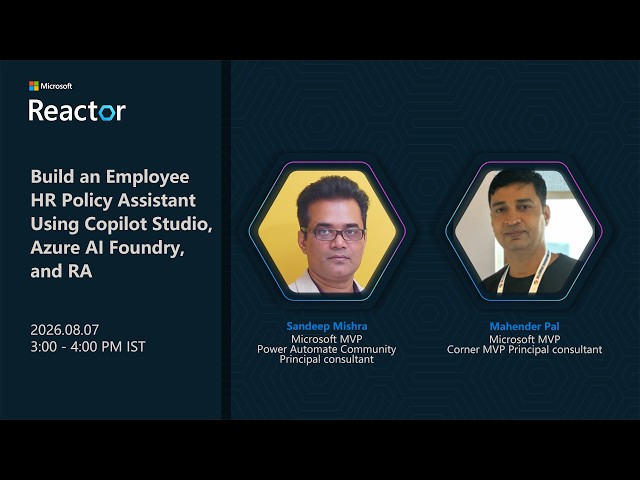 Build an Employee HR Policy Assistant Using Copilot Studio, Azure AI Foundry, and RAG