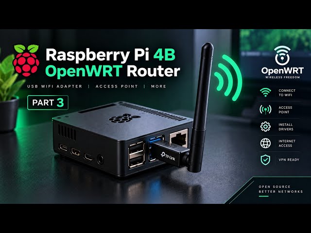 Raspberry Pi OpenWRT Router Part 3: USB WiFi Adapter & Access Point Setup