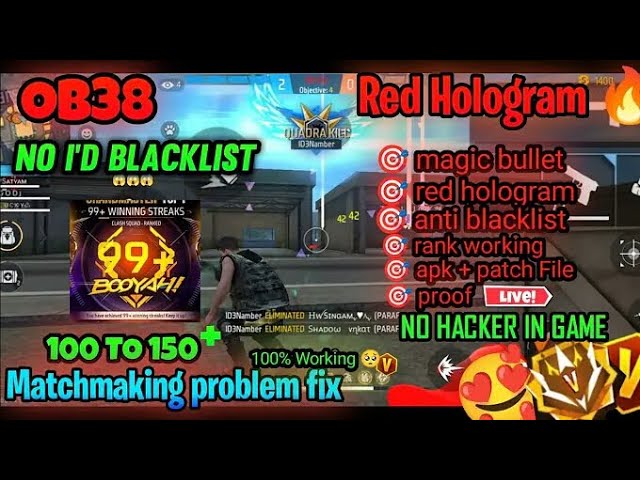 Ob38 Free Fire MAX Magic Bullet + Npc Hack || Bypass Apk 32 Bit || 100% Anti Blacklist Rank Working