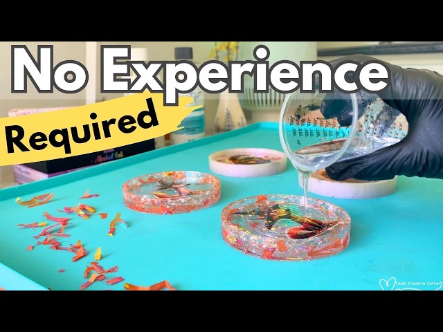 The EASIEST Fall Resin Coasters You'll Ever Make (Step-by-Step)