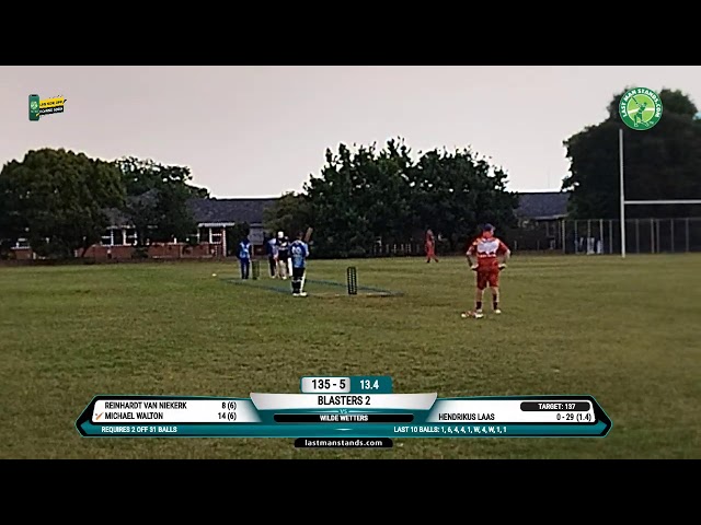 Blasters 2 vs Wilde Wetters | Roodepoort | South Africa