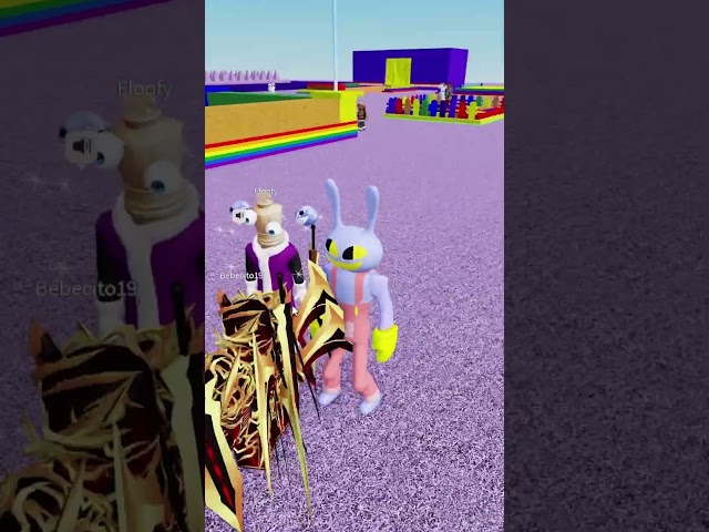 JAX and CAINE run into KINGER in ROBLOX VC #roblox #robloxvc #robloxmemes #tadc #jax