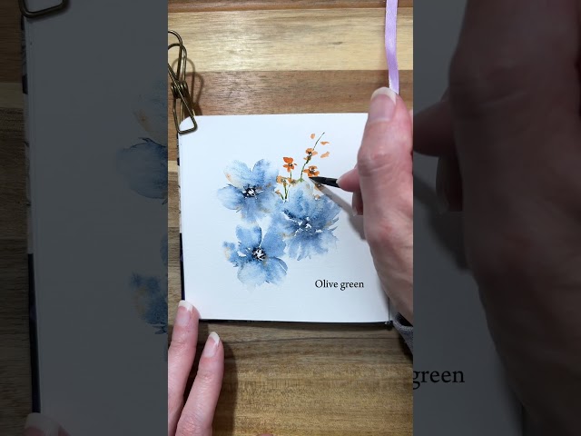Watercolor Loose Florals Sketchbook Session