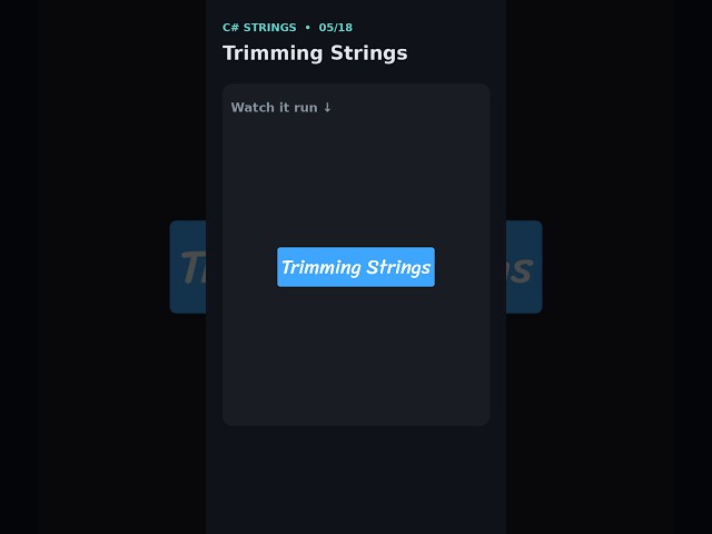 Trimming Strings Remove Extra Spaces from Strings — Trim() Magic