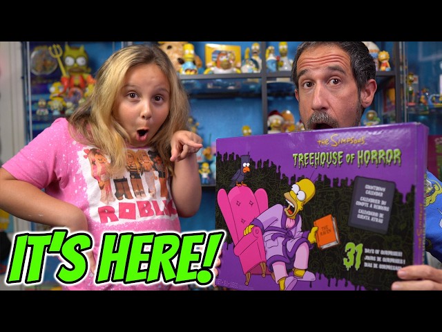 Unboxing The Simpsons Treehouse of Horror Advent Calendar! FULL Unboxing and Review w/ Nora!