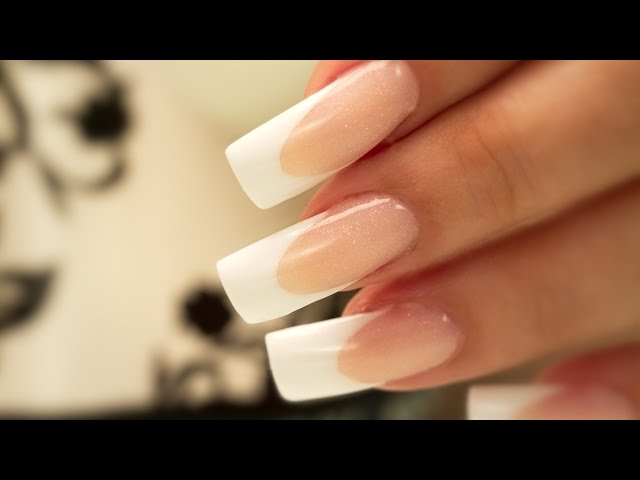 Reverse French Acrylic Nail