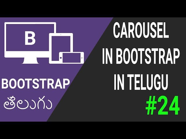 Carousel in bootstrap in telugu