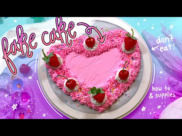Making a Realistic Fake Cake 🍰 how to diy a Fake Cake 💗