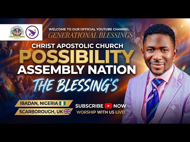 YOU ARE WATCHING THE LIVESTREAMING OF PROPHET BENJAMIN FASOLA MINISTRIES II CAC PAN SCARBOROUGH UK.