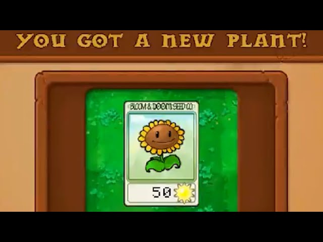 PVZ how to unlock the sunflower