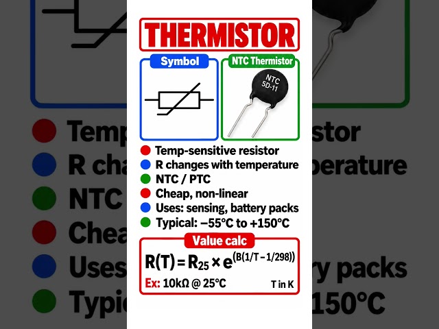 Thermister - temperature sensor