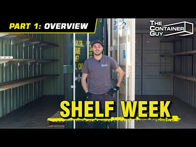 Part 1: Heavy Duty Shipping Container Shelving Systems - Organize Your Life