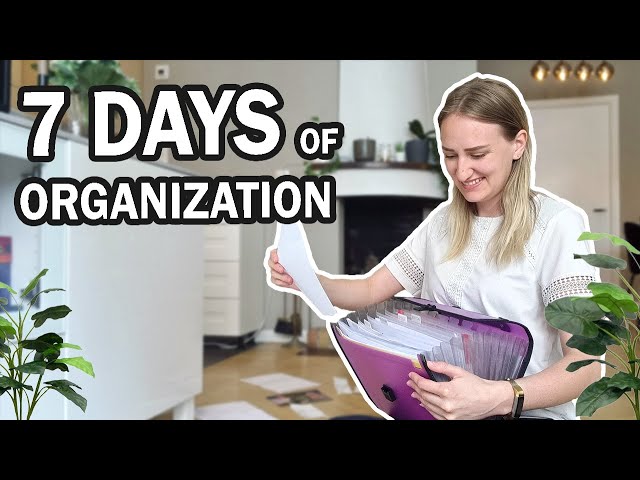 7 easy things to do this week to get organized