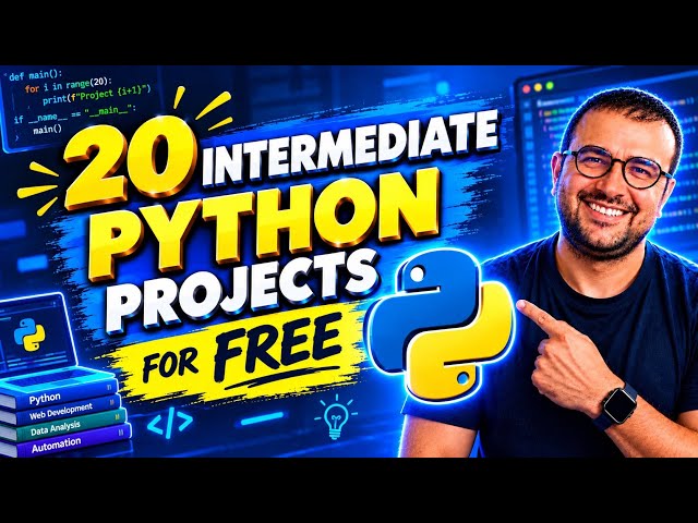 20 python projects for intermediate learners for FREE