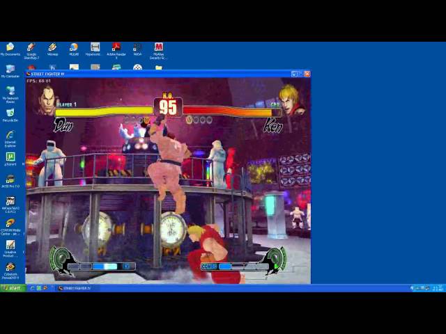 dan vs ken on street fighter IV new look before ssf4